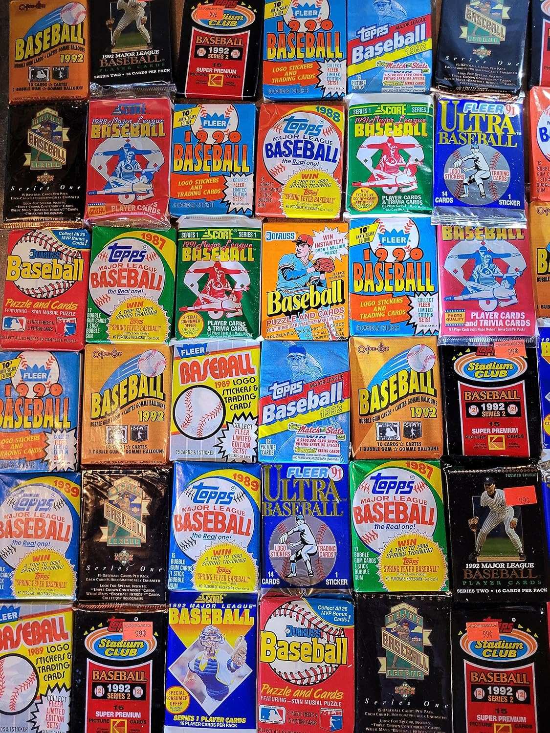 VaultCards Vintage Baseball Card Lot – 100+ Authentic Cards from Unopened 1980s–90s Wax Packs | Retro MLB Collectible Gift for Sports Fans - VaultCards shop