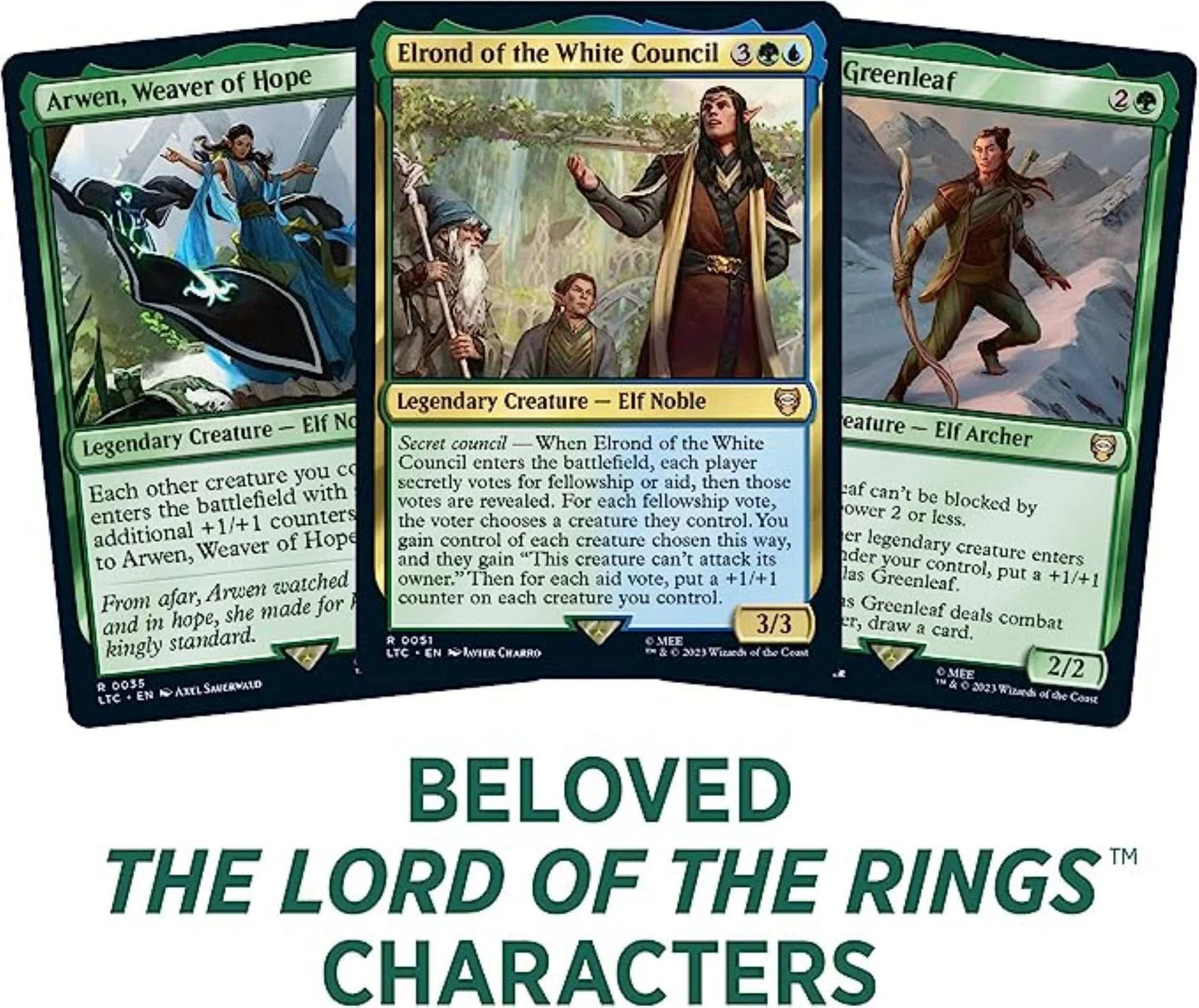 Lord of the Rings Tales of Middle Earth Elven Council Commander Deck