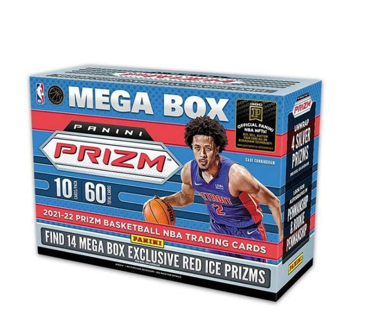 2021-22  NBA Prizm Basketball Trading Card Mega Box Red Ice