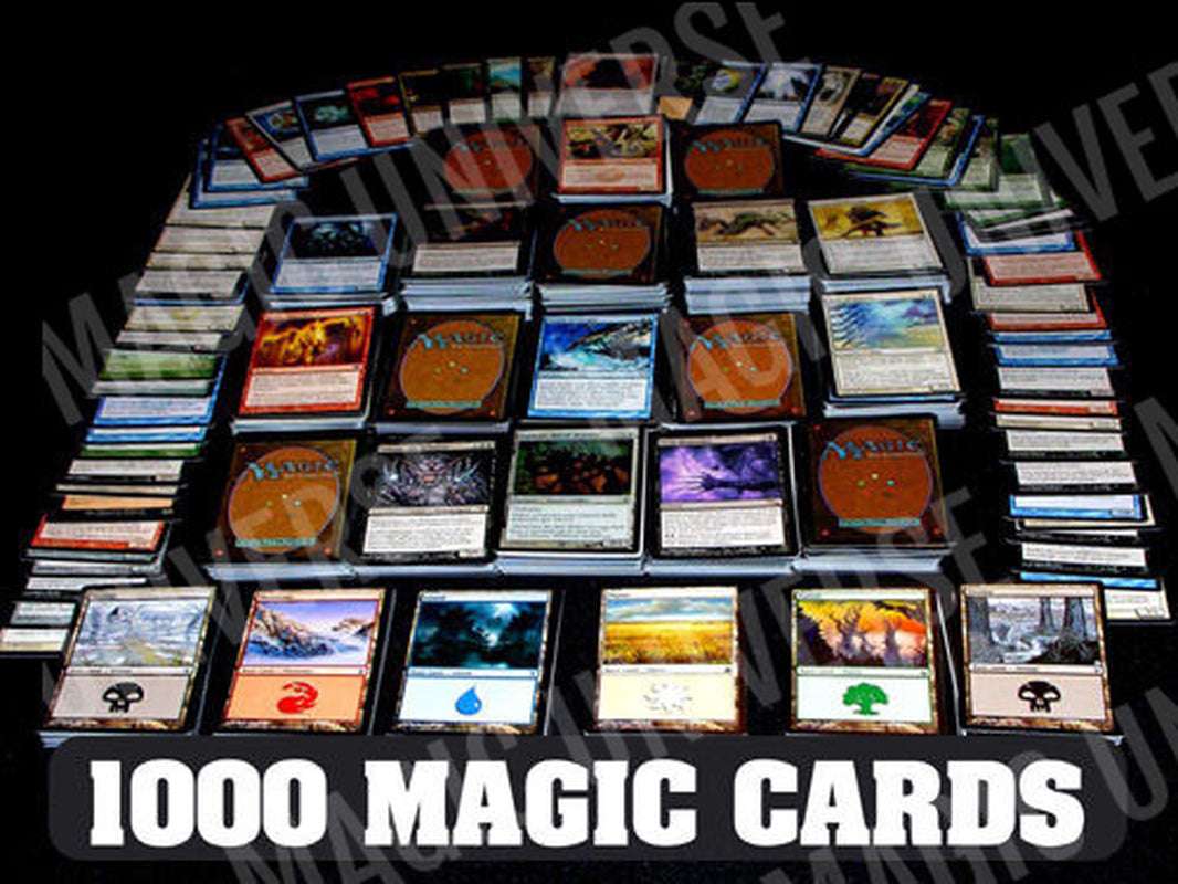 1000 MAGIC the GATHERING MTG Cards with 100 Lands! FOILS & RARES INCLUDED!