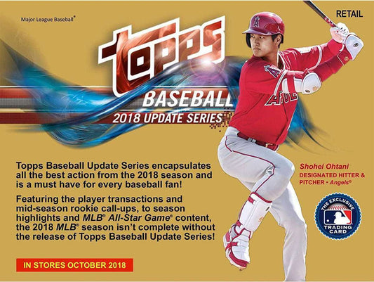 2018  Updates MLB Baseball Trading Cards Blaster Box