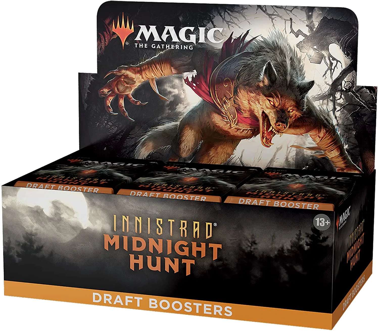 Magic: the Gathering Innistrad: Midnight Hunt Draft Booster Box | 36 Packs (540 Magic Cards)