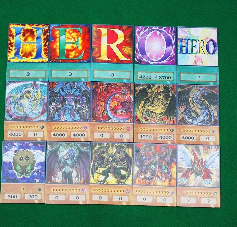 YUGİOH Yugi Muto GX Hero Arc Cosplay Yu-Gi-Oh 200Pcs Anime Style Cards Jaden Yu