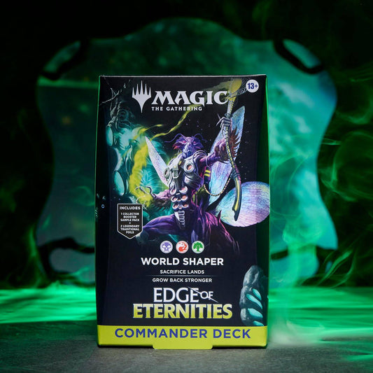 VaultCards™ Magic: The Gathering Edge of Eternities Commander Deck – World Shaper (100 Cards + 2 Foil Commanders) - VaultCards shop