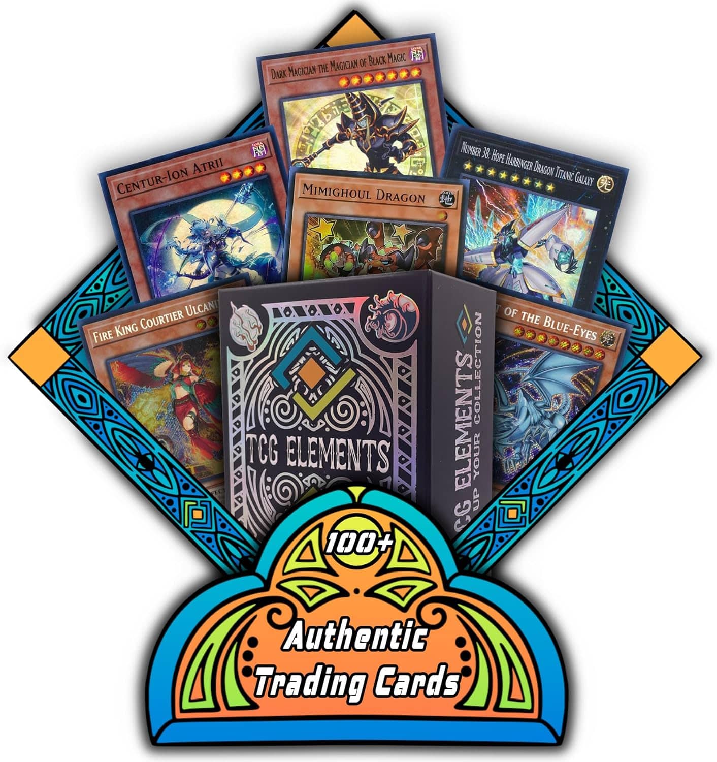 VaultCards Yu-Gi-Oh! Bundle – 100 Commons & Uncommons, 10 Foils, 2 Rare Hits + Storage Case - VaultCards shop