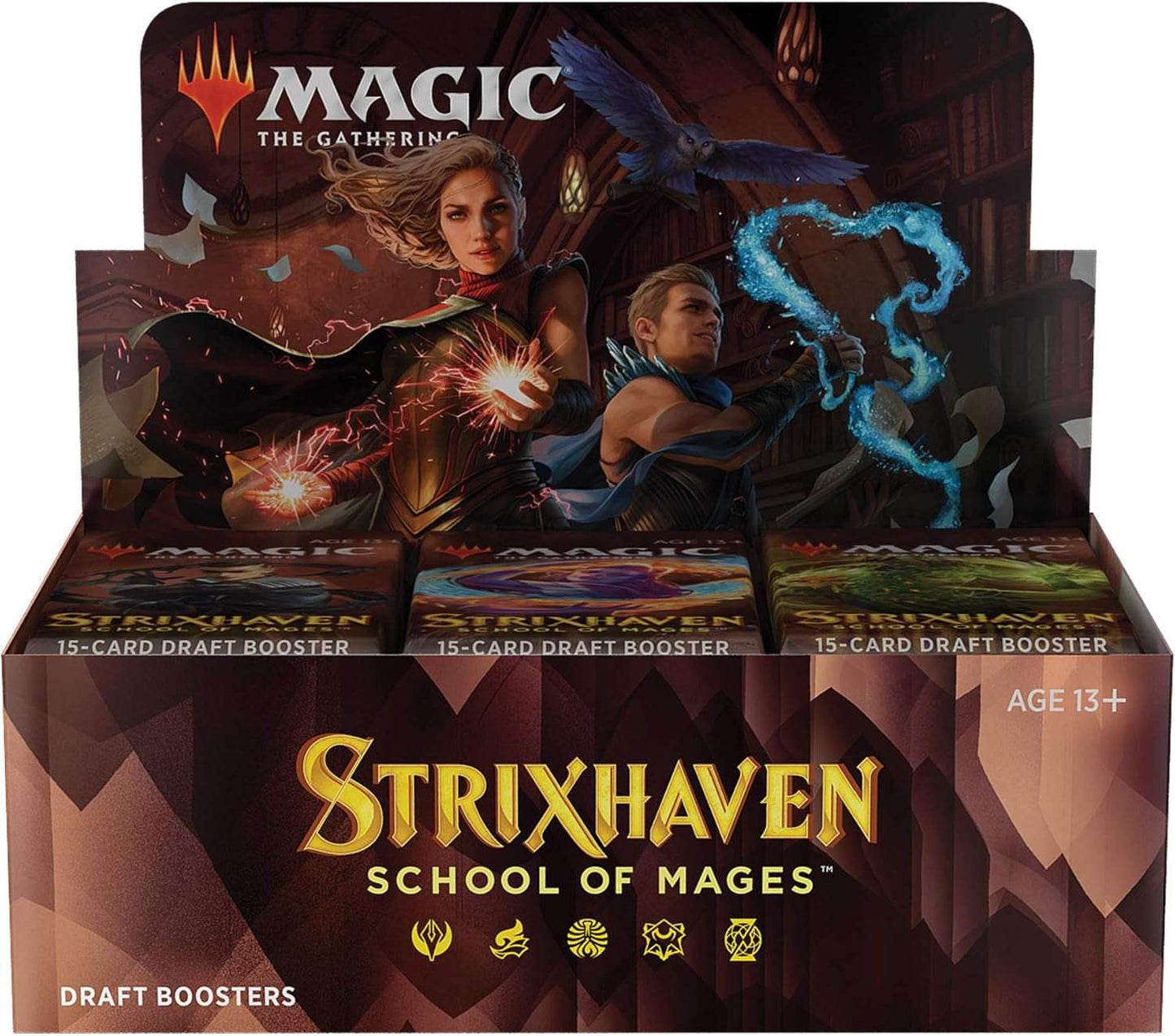 Strixhaven Draft Booster Box | 36 Packs (540 Magic Cards), Brown