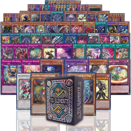 VaultCards Yu-Gi-Oh! Bundle – 100 Commons & Uncommons, 10 Foils, 2 Rare Hits + Storage Case - VaultCards shop