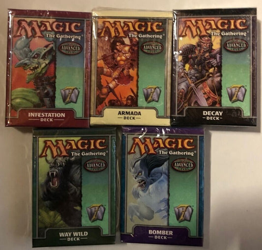 Mtg Magic the Gathering 7Th Editon Theme Deck Complete Box 15 Decks