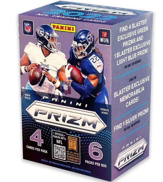 2022  NFL Prizm Football Trading Card Blaster Box