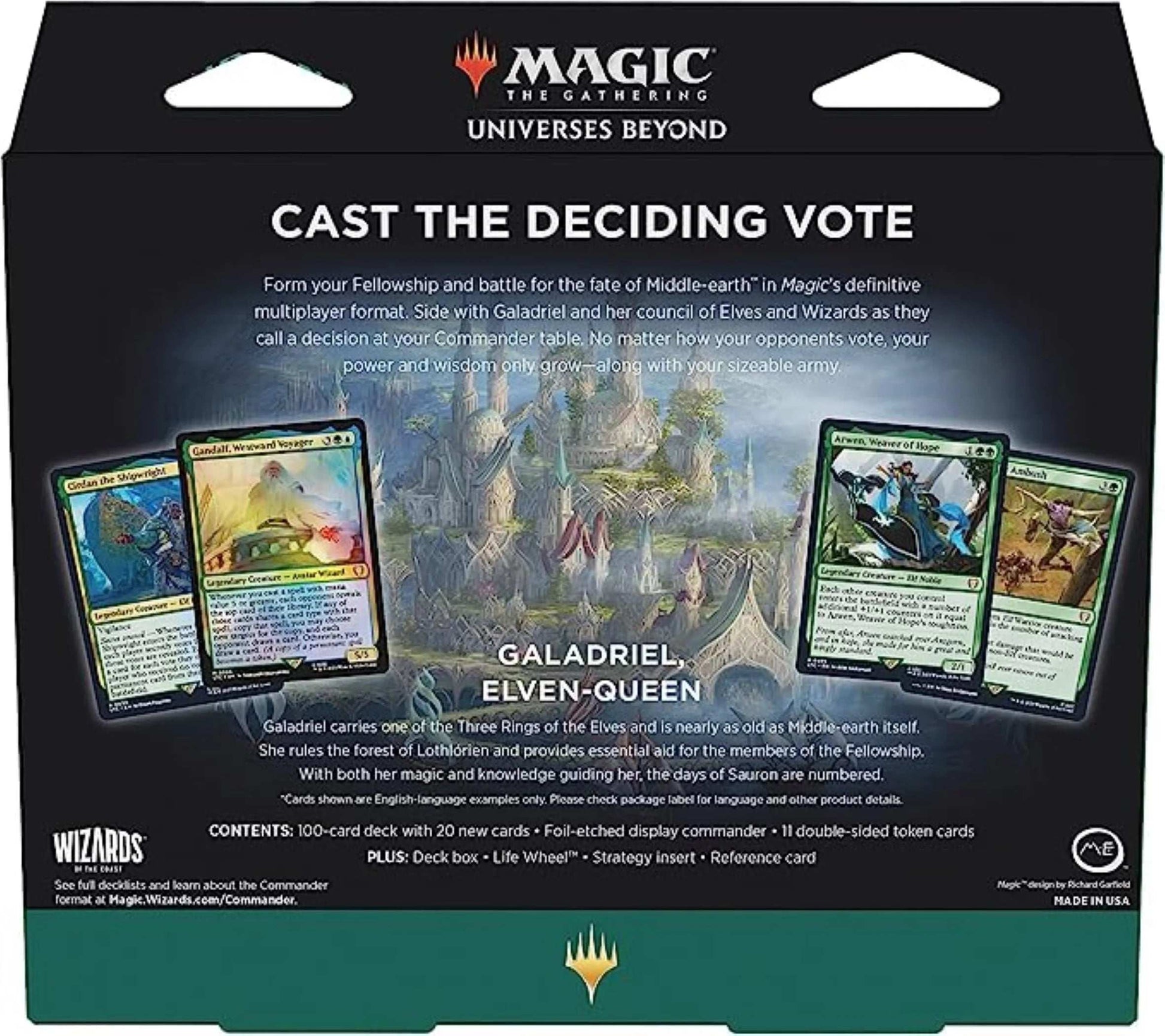 Lord of the Rings Tales of Middle Earth Elven Council Commander Deck