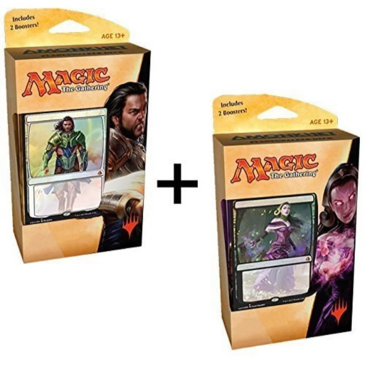 Magic the Gathering Amonkhet Planeswalker Decks Set - 150 Cards - Gideon & Liliana