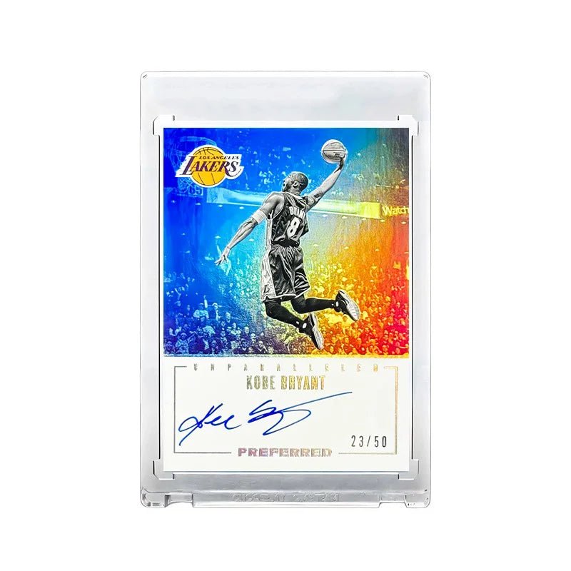 Kobe Bryant NBA Star Card DIY Homemade Signature Flash Card Refractive Card Sending Card Brick Lakers Mamba
