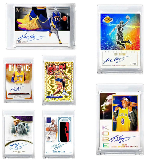 Kobe Bryant NBA Star Card DIY Homemade Signature Flash Card Refractive Card Sending Card Brick Lakers Mamba