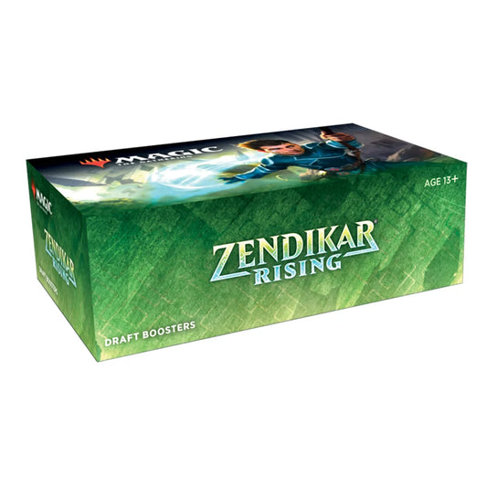 Magic: the Gathering Zendikar Rising Draft Booster Box | 36 Booster Packs (540 Cards) + 1 Box Topper | 36 Full Art Lands | Factory Sealed
