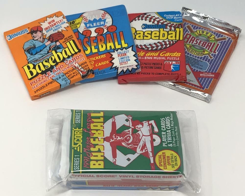 ESTATE LIQUIDATION- LOT of NEW OLD VINTAGE UNOPENED MLB BASEBALL CARDS in PACKS