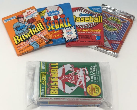 ESTATE LIQUIDATION- LOT of NEW OLD VINTAGE UNOPENED MLB BASEBALL CARDS in PACKS