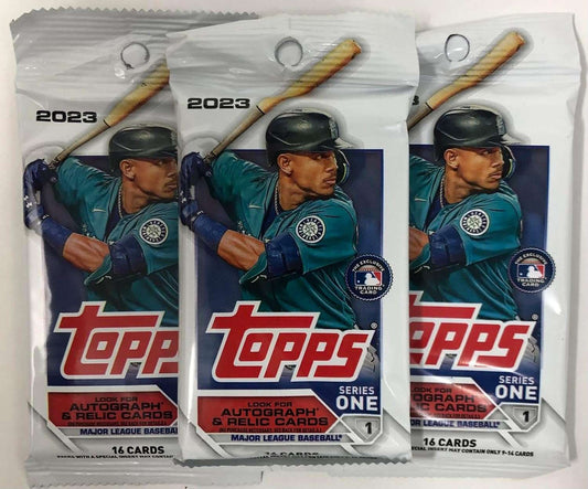 VaultCards 2023 Topps Series 1 Baseball MLB – Set of 3 Factory-Sealed Packs | 48 Cards Total - VaultCards shop