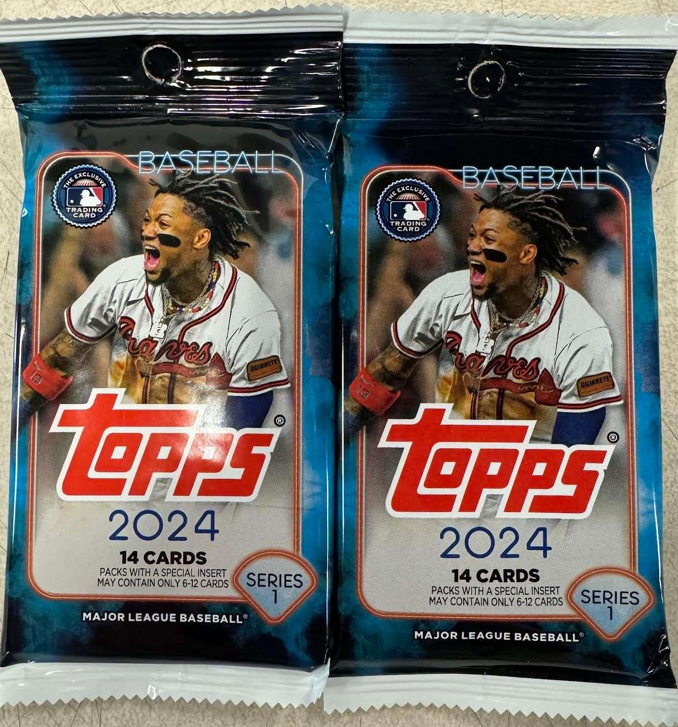 VaultCards 2024 Topps Series 1 Baseball – Monster Pack Duo (2 Packs, 28 Cards Total) - VaultCards shop