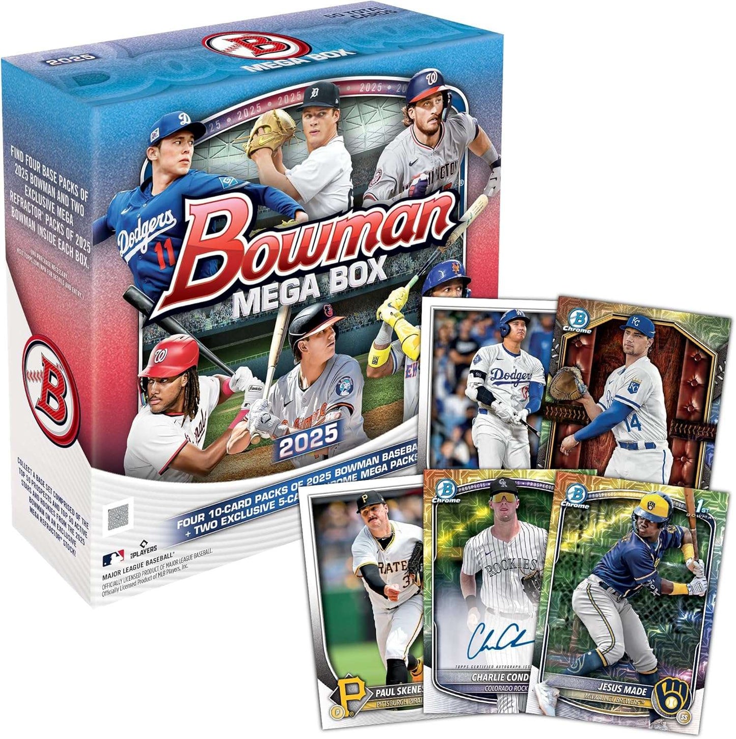 VaultCards 2025 Bowman Baseball Mega Box – Factory Sealed | 1st Bowman & Mega Chrome Cards - VaultCards shop
