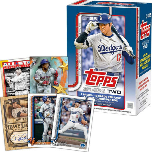 VaultCards 2025 Topps Baseball Series 2 Value Box – 7 Factory-Sealed Packs | 84 Cards w/ Rookies, Stars & Autographs - VaultCards shop