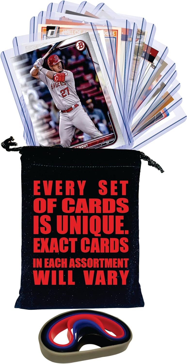 VaultCards Baseball GOATs Gift Pack – 12 Legendary Players Including Babe Ruth, Mickey Mantle, Ken Griffey Jr., & Mike Trout | Collector’s Set with Sleeves, Toploaders & Gift Box - VaultCards shop