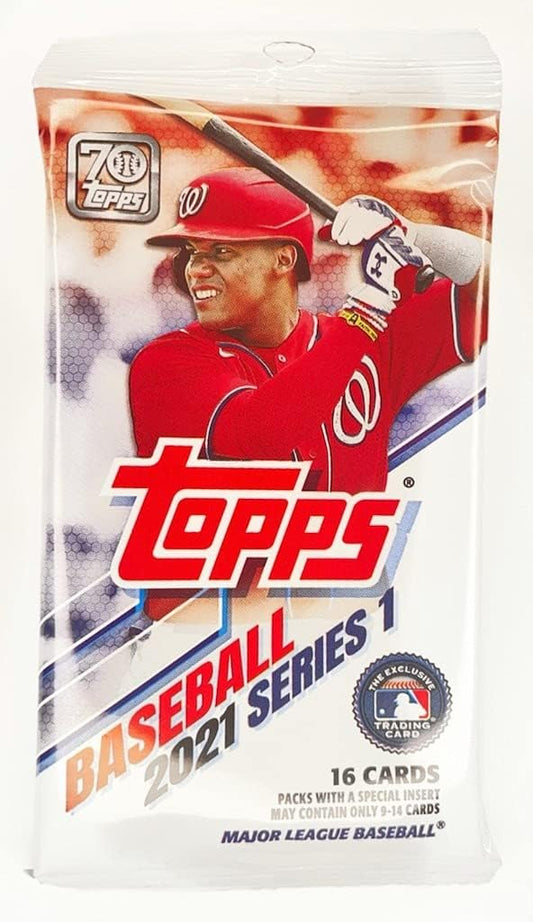 VaultCards Topps 2021 Series 1 MLB Retail Pack – 16 Cards | 70th Anniversary Edition | Factory Sealed - VaultCards shop