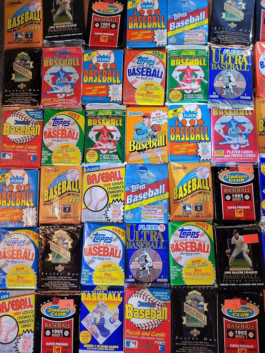 VaultCards Vintage Baseball Card Lot – 100+ Authentic Cards from Unopened 1980s–90s Wax Packs | Retro MLB Collectible Gift for Sports Fans - VaultCards shop