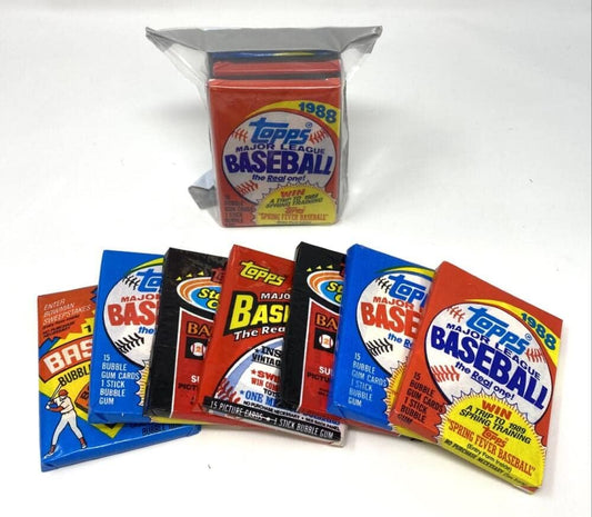 VaultCards Vintage Topps Baseball Wax Packs Lot – 100 Sealed Packs (1986–1991) | Authentic Retro Baseball Card Collection - VaultCards shop